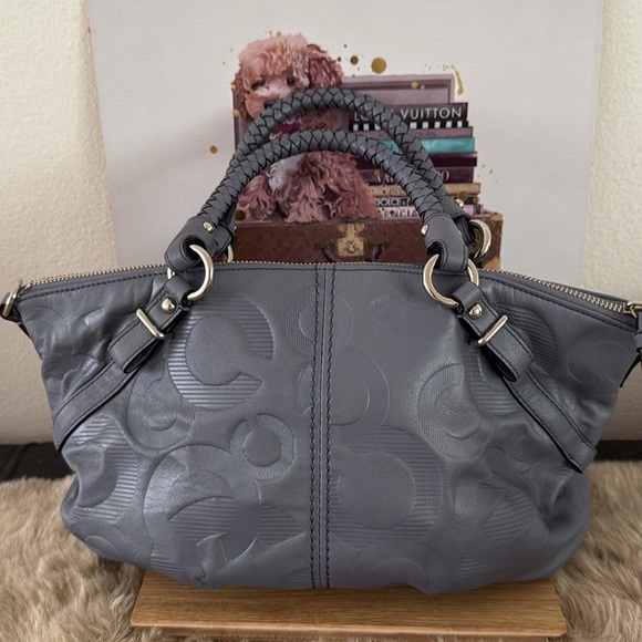 Coach Madison Sophia Embossed Medium Satchel - Picture 3 of 7
